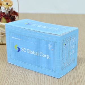 하늘색 컨테이너 큐브형 포스트잇 (100*50mm) 750매_SC글로벌