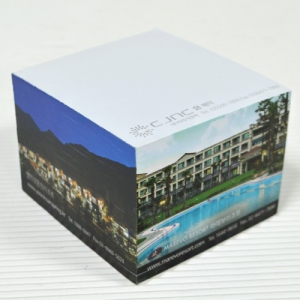 컬러인쇄 큐브형 접착 포스트잇 (70*75mm) 500매_마레보리조트