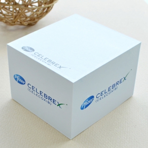 기본 무지 로고 인쇄 큐브형 포스트잇 (70*75mm) 500매_셀레브렉스
