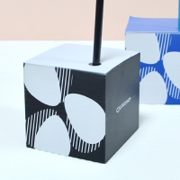 블랙 화이트 회사 로고 큐브형 포스트잇 (85*85mm) 800매_CJ로고샵 | 큐브형 메모지(단색인쇄) 제작